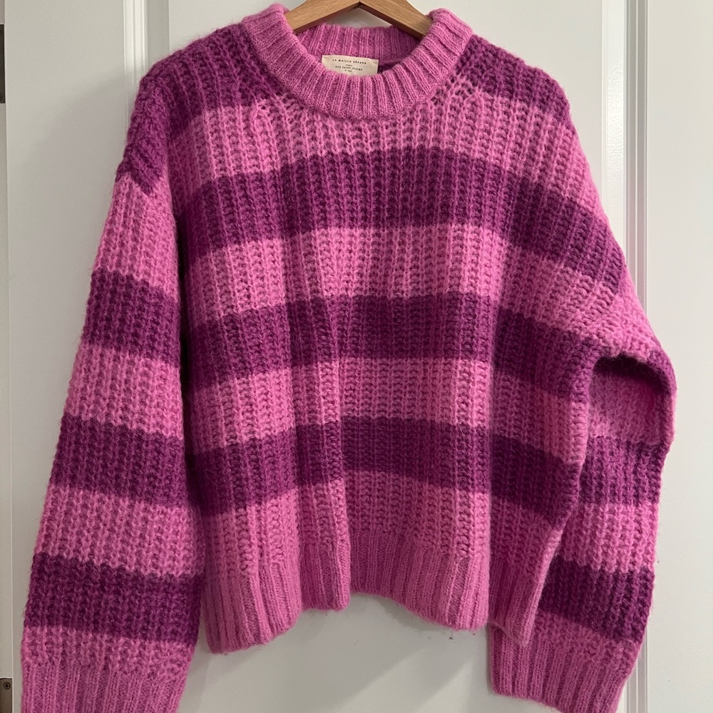 Sezane Jose Jumper Pink / Purple - Size M